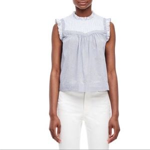 La Vie Rebecca Taylor Cottagecore Striped Top